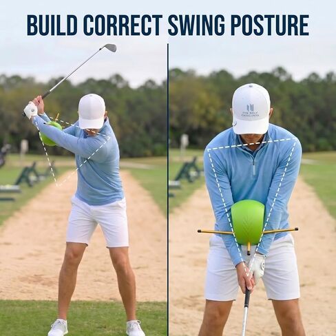 Golf Training Aid, Swing Trainer Ball, Arm Connection & Posture Correction | Swing Mechanics & Instant Feedback, Premium Foam Builds Muscle Memory, Putting, Chipping & Full Swings, All Skill Levels in Kuwait