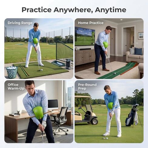 Golf Training Aid, Swing Trainer Ball, Arm Connection & Posture Correction | Swing Mechanics & Instant Feedback, Premium Foam Builds Muscle Memory, Putting, Chipping & Full Swings, All Skill Levels in Kuwait