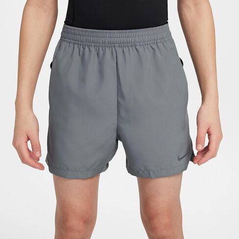 شورت Dri-FIT المنسوج للأطفال الكبار من Nike Multi Tech (رمادي دخاني/أسود) in Kuwait