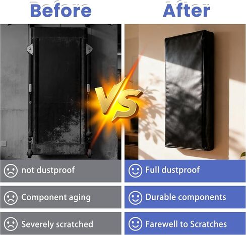 Cover Fit for Tonal Home Gym Equipment, Waterproof Anti-Scratch Screen Monitor Protective Cover for Strength Training Workout Machine, Dustproof Full Protection Accessories Only ( Black) in Kuwait