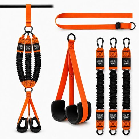 Pull Up Assistance Band, Adjustable Heavy Duty Resistance Band with Double Footrest, Height Adjustable, for Strength Training and Home Fitness in Kuwait