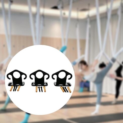 3 Pieces Workout Anchors Wall Mount Workout Anchors Iron Resistance Bands Wall Anchors Door Anchors Hooks Suitable for Home Gym Exercise in Kuwait