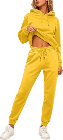 Sweat Suits For Womens 2 Piece Lounge Hoodies Matching Sweatpants Joggers Set Casual Travel Comfy Athletic Sweatsuits in Saudi Arabia