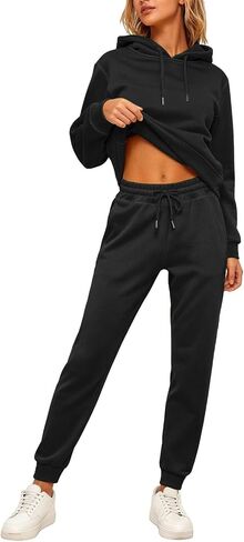 Sweat Suits For Womens 2 Piece Lounge Hoodies Matching Sweatpants Joggers Set Casual Travel Comfy Athletic Sweatsuits in Saudi Arabia
