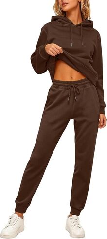 Sweat Suits For Womens 2 Piece Lounge Hoodies Matching Sweatpants Joggers Set Casual Travel Comfy Athletic Sweatsuits in Saudi Arabia