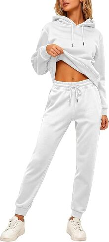 Sweat Suits For Womens 2 Piece Lounge Hoodies Matching Sweatpants Joggers Set Casual Travel Comfy Athletic Sweatsuits in Saudi Arabia