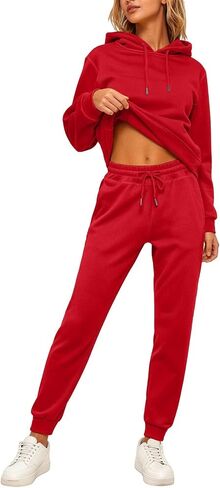 Sweat Suits For Womens 2 Piece Lounge Hoodies Matching Sweatpants Joggers Set Casual Travel Comfy Athletic Sweatsuits in Saudi Arabia