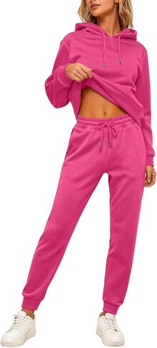Sweat Suits For Womens 2 Piece Lounge Hoodies Matching Sweatpants Joggers Set Casual Travel Comfy Athletic Sweatsuits in Saudi Arabia
