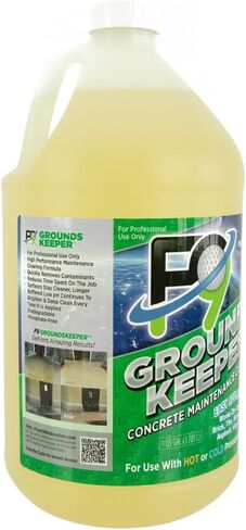 F9 Groundskeeper Cleaner – Industrial-Grade Concrete Maintenance Degreaser, Biodegradable & Phosphate-Free, Removes Tire Marks Soil & Grime 1 -Gallon in Kuwait