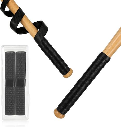 2 Pack Softball Bat Grip Tape, 1.5mm Bat Grip with Full Adhesive, No-Slip Debossed 3D Texture Bat Tape & Bat Wrap, 43.3" Easy Install Baseball Grip Tape, Comfortable Cushion Control in Kuwait