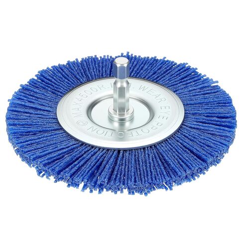 Wire Wheels for Drill, 1pcs 3in Crimped Wire Brush for Drill with 1/4in Hex Shank, [for Light Rust Deburring Paint Removal] - 0.05in Nylon Wires in Kuwait