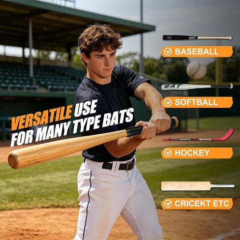 2 Pack Softball Bat Grip Tape, 1.5mm Bat Grip with Full Adhesive, No-Slip Debossed 3D Texture Bat Tape & Bat Wrap, 43.3" Easy Install Baseball Grip Tape, Comfortable Cushion Control in Kuwait