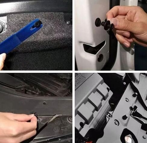 100PCS Auto Fastener Rivet Clips,for Secure Installation of Car Fender Liner,Bumper Cover,Engine Splash Shield and Wheel Well Inner Lining Fixing in Kuwait