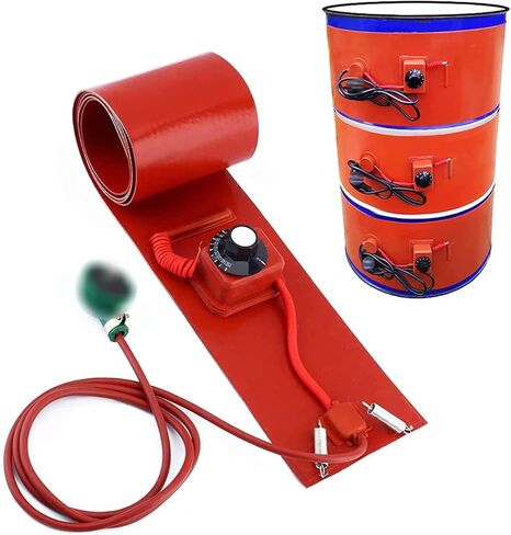 5 Gallon Bucket Heater, Metal Drum Heater Adjustable Thermostat 55 Gallon Barrel Band(30L 90 * 25CM) in Kuwait
