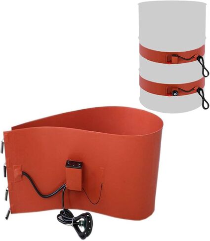 5 Gallon Bucket Heater, Silicone Heater Band for Oil and Metal Drums(Knob,30L 900x250 1200W) in Kuwait