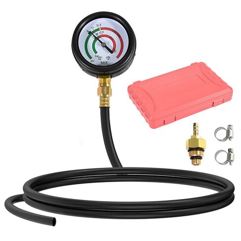 Exhaust Back Pressure Tester Kit with Carrying Case, Professional Car Automotive Exhaust Back Pressure Gauge Set, with 6FT Hose & M12 M18 Adapter, PSI & Bar Readings in Kuwait