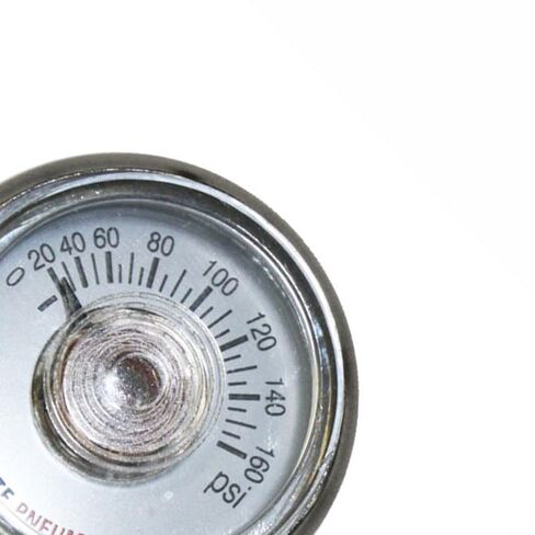 Replacement 160 PSI 1.25 Inch Diameter 1/8 Inch NPT Pressure Gauge for Interstate Pneumatics G2100-160 in Kuwait
