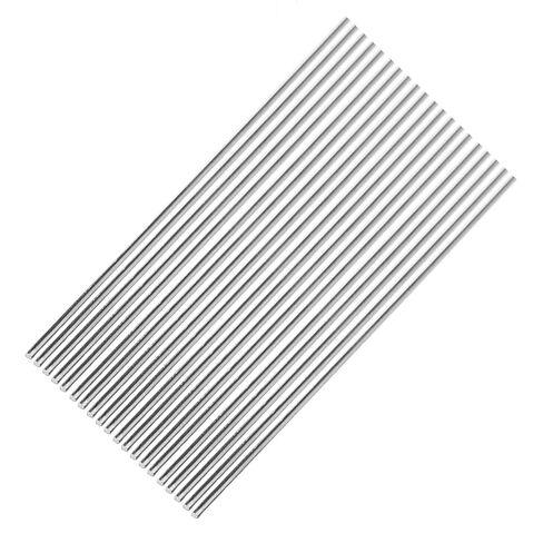 20Pcs 5mm x 406mm 304 Stainless Steel Round Rods | Metal Shaft, Smooth Rods for Industry, Metal Working Hobbies ＆ DIY Craft in Kuwait