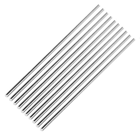 20Pcs 5mm x 406mm 304 Stainless Steel Round Rods | Metal Shaft, Smooth Rods for Industry, Metal Working Hobbies ＆ DIY Craft in Kuwait