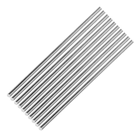 20Pcs 5mm x 406mm 304 Stainless Steel Round Rods | Metal Shaft, Smooth Rods for Industry, Metal Working Hobbies ＆ DIY Craft in Kuwait
