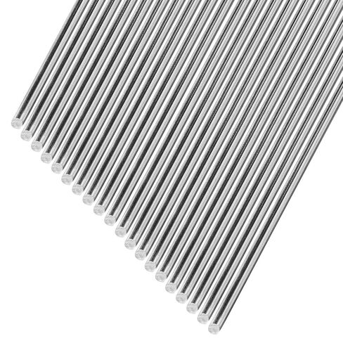 20Pcs 5mm x 406mm 304 Stainless Steel Round Rods | Metal Shaft, Smooth Rods for Industry, Metal Working Hobbies ＆ DIY Craft in Kuwait