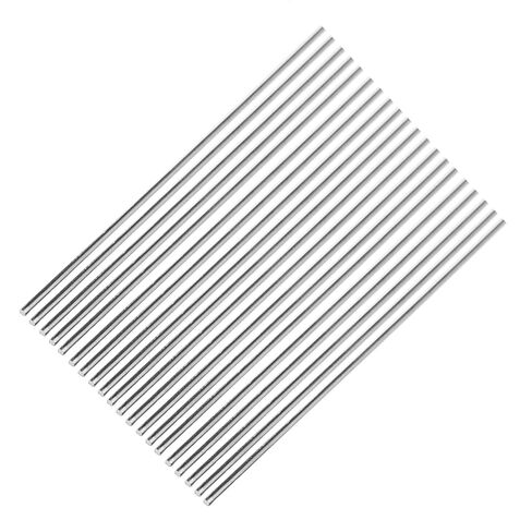 20Pcs 5mm x 406mm 304 Stainless Steel Round Rods | Metal Shaft, Smooth Rods for Industry, Metal Working Hobbies ＆ DIY Craft in Kuwait