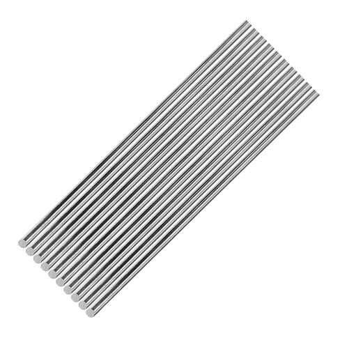 20Pcs 5mm x 406mm 304 Stainless Steel Round Rods | Metal Shaft, Smooth Rods for Industry, Metal Working Hobbies ＆ DIY Craft in Kuwait