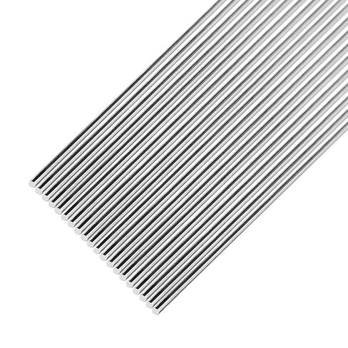 20Pcs 5mm x 406mm 304 Stainless Steel Round Rods | Metal Shaft, Smooth Rods for Industry, Metal Working Hobbies ＆ DIY Craft in Kuwait