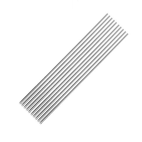 20Pcs 5mm x 406mm 304 Stainless Steel Round Rods | Metal Shaft, Smooth Rods for Industry, Metal Working Hobbies ＆ DIY Craft in Kuwait