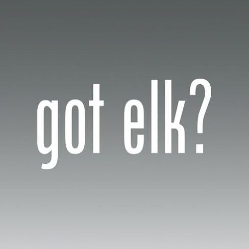 Got Elk Logo Sticker Vinyl Decals- Die Cut Decal Bumper Sticker for Windows, Cars, Trucks, Laptops, Etc. in Kuwait