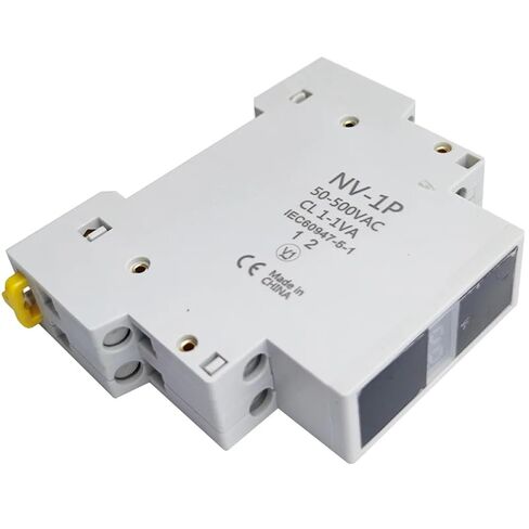 1Pc Din Rail Voltage Meter AC 80-500V Single Three Phase Modular Voltmeter Indicator LED Digital Display Detector NV-1P NV-3P(NV-3P) in Kuwait