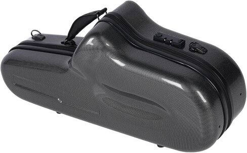 CHICIRIS Alto Saxophone Case, Fiber Reinforced Plastic Hard Carrying Case with Full Wrap Guard Protection, Detachable Shoulder Strap and Combination Lock, for Most Standard Alto Saxophones in Kuwait