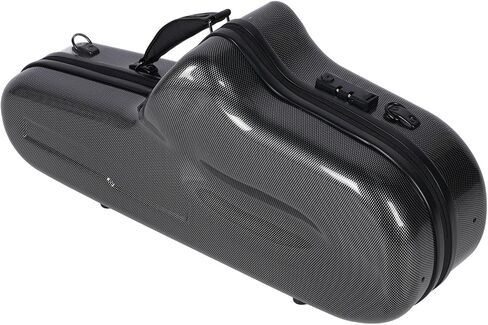 CHICIRIS Alto Saxophone Case, Fiber Reinforced Plastic Hard Carrying Case with Full Wrap Guard Protection, Detachable Shoulder Strap and Combination Lock, for Most Standard Alto Saxophones in Kuwait