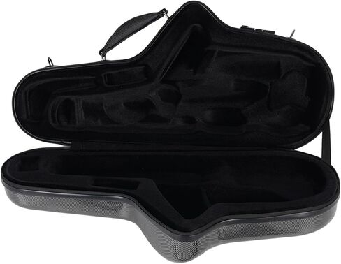 CHICIRIS Alto Saxophone Case, Fiber Reinforced Plastic Hard Carrying Case with Full Wrap Guard Protection, Detachable Shoulder Strap and Combination Lock, for Most Standard Alto Saxophones in Kuwait