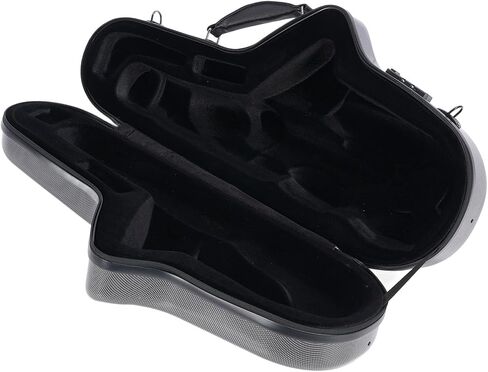 CHICIRIS Alto Saxophone Case, Fiber Reinforced Plastic Hard Carrying Case with Full Wrap Guard Protection, Detachable Shoulder Strap and Combination Lock, for Most Standard Alto Saxophones in Kuwait