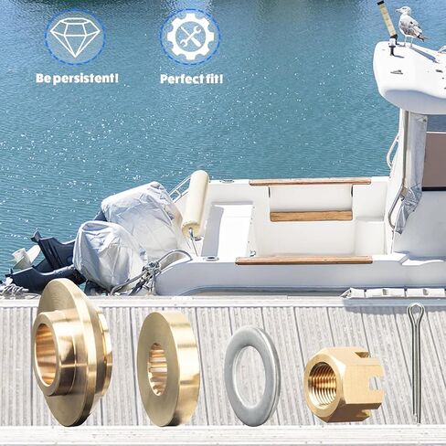 أطقم أدوات تركيب المروحة البحرية للترقية 60-85 حصانًا تناسب مراوح Yamaha الخارجية، تتضمن غسالة الدفع/فاصل/غسالة/صمولة/دبوس كوتر in Kuwait