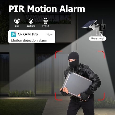 Uniter 6MP Dual Lens Solar Powered Security Cameras Wireless Outdoor, 2Pack | 360° View, PTZ, 5G/2.4G WiFi, Color Night Vision, PIR Motion Detection, Spotlight Siren, 2-Way Audio, Waterproof in Saudi Arabia