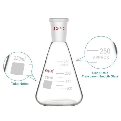 قمع ترشيح/قارورة/ورق فلتر/حزمة أنابيب مطاطية من stonylab، قمع تصفية بوخنر زجاجي 250 مل مع مزيج تزجيج ناعم، قارورة مخروطية 250 مل، أنابيب مطاطية مفرغة، 100 قطعة من ورق الترشيح النوعي in Kuwait