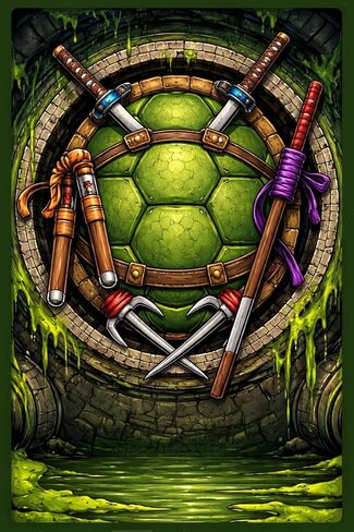 أكمام MTG، أكمام بطاقات TMNT MTG & TCG 103ct حجم قياسي متوافق مع Magic the Gathering Sleeves مع فن غير لامع لحماية سطح بطاقة التداول in Kuwait