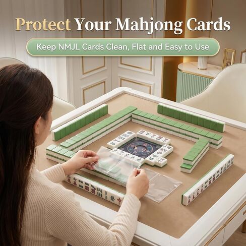 واقي حامل بطاقات Mahjong 2026 لـ NMJL، أكمام بلاستيكية شفافة 4 عبوات، غطاء بطاقة متين، يناسب الحجم الكبير 6 1/8 بوصة × 4 3/4 بوصة in Kuwait