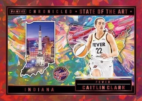 2025 Panini Caitlin Clark Chronicled Trading Card Collection and Keepsake (Look for The Exclusive Red Holo and Red Cracked Ice Parallels) in Kuwait