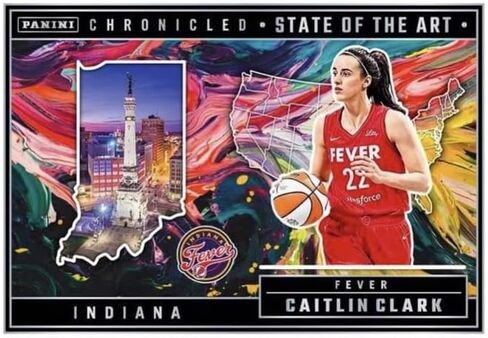 2025 Panini Caitlin Clark Chronicled Trading Card Collection and Keepsake (Look for The Exclusive Red Holo and Red Cracked Ice Parallels) in Kuwait