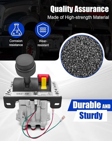 PTO Hoist Air Shift Control Valve Fit for Apsco K90 Series with PTO Switch Brighter Light Push to Connect Fittings Dump Truck Tipper Hydraulic System Replace AV-295 329358X in Kuwait