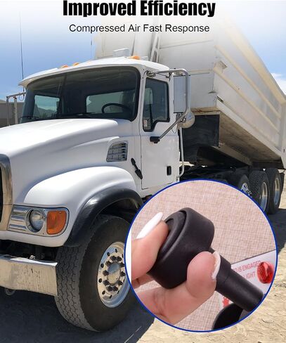 PTO Hoist Air Shift Control Valve Fit for Apsco K90 Series with PTO Switch Brighter Light Push to Connect Fittings Dump Truck Tipper Hydraulic System Replace AV-295 329358X in Kuwait