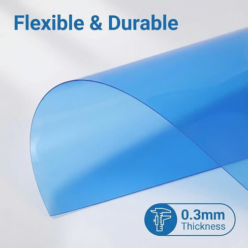 A4 Colored PVC Sheets 18-Pack, 0.3mm Flexible Transparency Film - 9 Colors for DIY Crafts, Office Use, Photography Light Gels, and Educational Projects in Kuwait