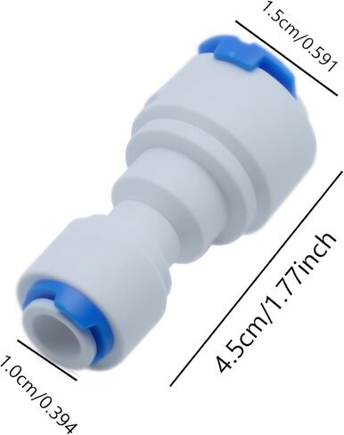 FDXGYH 4 Pcs Quick Straight Connector 1/4 to 3/8 Water Line Adapter Plastic Straight Push Connectors for RO Water Systems Purifiers Filters in Kuwait