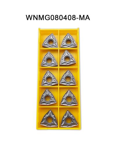 20 قطعة WNMG080404-MA WNMG080408-MA حشوات تحول من الكربيد الأرجواني، أدوات قطع المخرطة، حشوات كربيد متينة من الفولاذ الكربوني المقاوم للصدأ in Kuwait