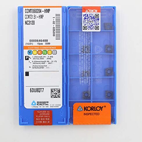 KORLOY CCMT060204-HMP NC3120 Carbide Inserts CNC Tool 10Pcs/Box in Kuwait
