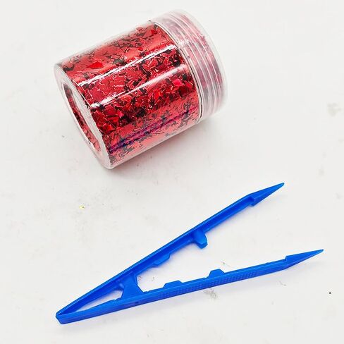قطع بلاستيكية مقطعة 4 جرام تستخدم لألياف الكربون DIY قطع بلاستيكية ملونة للتزوير لألياف الكربون DIY (أحمر) in Kuwait