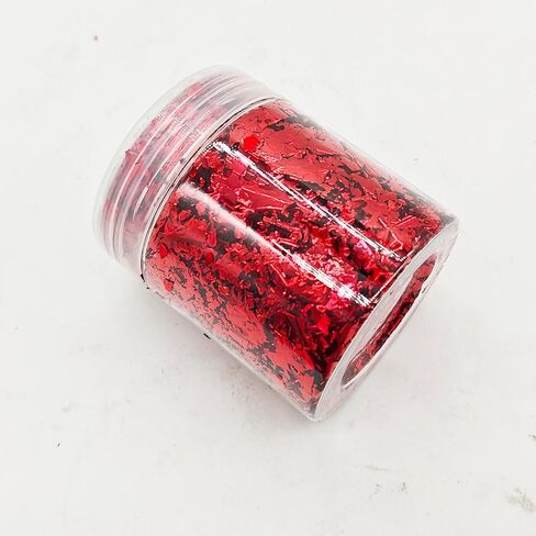 قطع بلاستيكية مقطعة 4 جرام تستخدم لألياف الكربون DIY قطع بلاستيكية ملونة للتزوير لألياف الكربون DIY (أحمر) in Kuwait